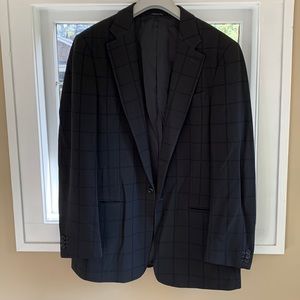 Navy/Charcoal Armani Collezioni Blazer